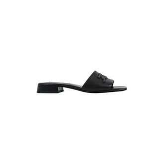 Karl Lagerfeld Slippers - Dames - Sandalen - Zwart - 35 EU - Leer - Schoenen