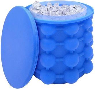 OEM Dailygoods - Cubitera De Doble Pared Con Tapa - Cubitera De Silicona