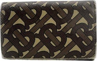 Burberry Brown Leather Wallet (Tri-Fold) (Pre-Owned)