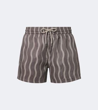 Frescobol Carioca Rio printed swim trunks