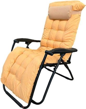 Trade Shop Trade Shop - Sdraio Con Cuscino Imbottito Crema In Textilene Poltrona Relax Terrazzo Giardino 483001