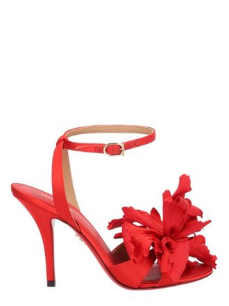 Ferragamo Red Ankle-strap Heels