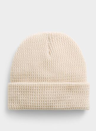 Le 31 Mens Solid textured Tuque Hat