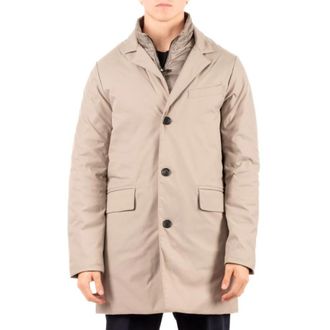 Hetreg&oacute; Nerys Single-Breasted Coat - Heren - Mantel - Beige - L - Jassen