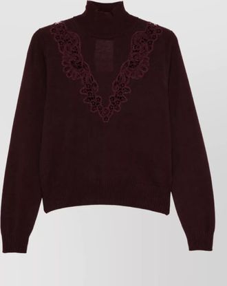 Zimmermann wool ribbed mock-neck sweater