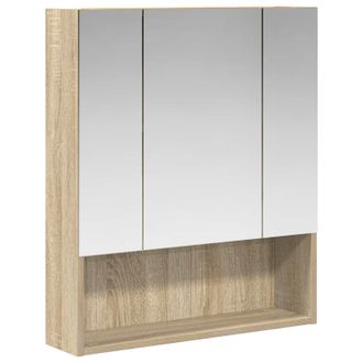 vidaXL Armario Con Espejo De Ba&ntilde;o Roble Sonoma 60 X 14.5 X 70 Cm Vidaxl