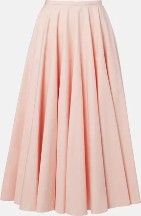 Givenchy Falda midi de algod&oacute;n