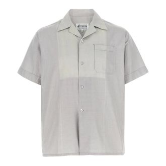 Maison Margiela Cotton Bowling Shirt - male - Maison Margiela - Short Sleeve Shirts - Gray - M - Shirts