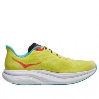 Hoka One One Mens Mach 6 Shoes In Yuzu Cielo Blue