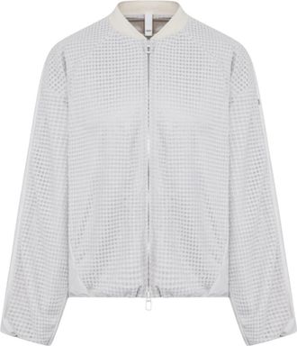 Duno Short Bomber Jacket - Dames - Bomber jackets - Wit - M - Polyester - Jassen