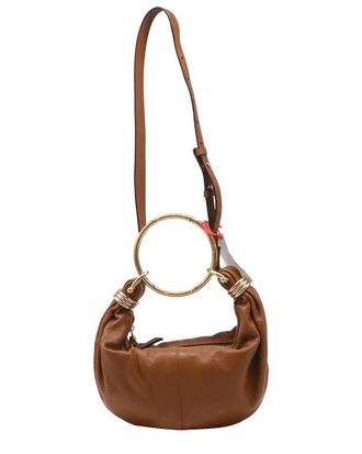 Chlo&eacute; Tan Leather Small Bracelet Hobo Bag (Authentic Pre-Loved)