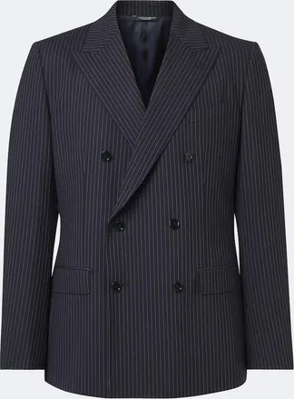 Dolce & Gabbana Pinstripe double-breasted wool-blend blazer