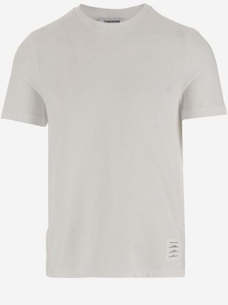 Thom Browne White Logo Detail T-Shirt