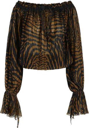 Blumarine Brown Viscose Blouse