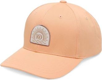 tentree Sunrise Logo Elevation Hat in Orange Sherbet/white Oak at Nordstrom