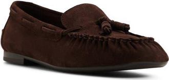 G.H. Bass & Co. Astrid Tassel Loafer in Suede Dark Brown at Nordstrom, Size 10.5