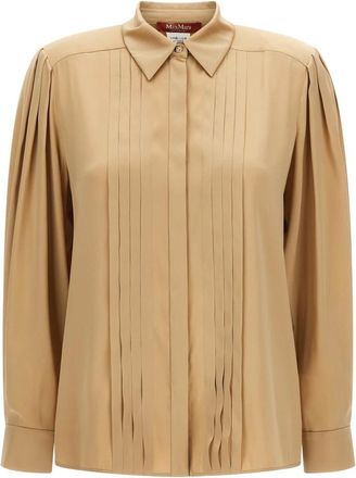 Max Mara Camisa Vongola - Blouses & Shirts - Mujer - Beige - 2XS