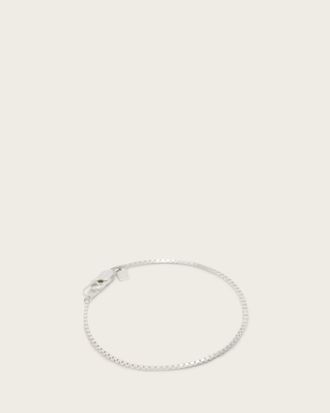 AllSaints Main: 100% Sterling Silver Leor Slim Chain Bracelet, Size: One Size