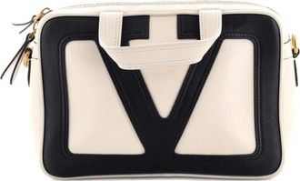 Valentino Garavani Viva Superstar Convertible Zip Leather Small tote bag - Wit