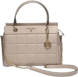 Michael Kors Pre-owned Handbags, female, Beige, Size: ONE SIZE Pre-owned Leather Shoulder Bag