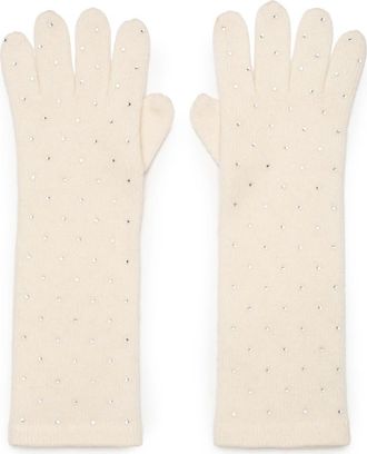 Generation Love Coco Crystal Gloves in White at Nordstrom