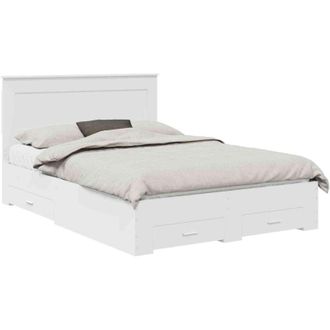 vidaXL Bed Frame with Drawer with Headboard Manual Engineered Wood vidaXL