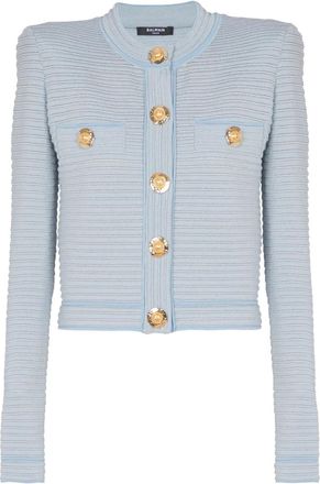 Balmain Cardigan crop - Blu