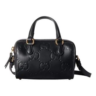 Gucci (WMNS) Gucci GG Super Mini Top Handle Bag Black 790130-AADLO-1000
