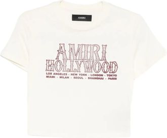 Amiri T-shirt met print - Beige