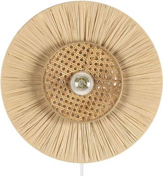 Beliani Beliani - Lámpara de pared natural 40 cm papel pantalla texturizada japandi Yaapi