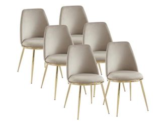 Pascal Morabito Silla terciopelo beige