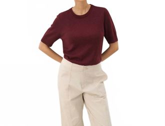 Part Two Natanya Pullover In Tawny Port