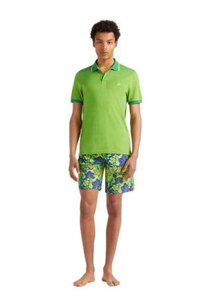 Vilebrequin Mens Changing Color Cotton Pique Polo in Jungle at Nordstrom, Size X-Large