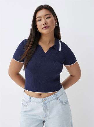 Twik Womens Colourful stripes Johnny-collar sweater