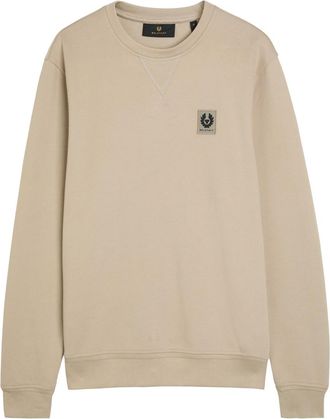 Belstaff Logo-appliqu&eacute;d Cotton Sweatshirt - Sand - XL