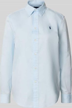 Polo Ralph Lauren Hemdbluse mit Knopfleiste in Hellblau, Größe XL