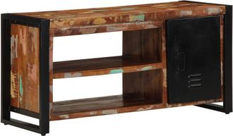 vidaXL Vidaxl - Banco De Zapatos Multicolor Madera Maciza Recuperada