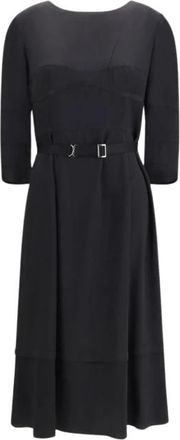 Prada Wol Zomerjurk - Dames - Casual kleedjes - Zwart - S - Wol - Kleedjes