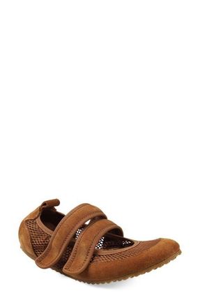 National Comfort Mary Jane Flat in Tan Suede at Nordstrom, Size 11