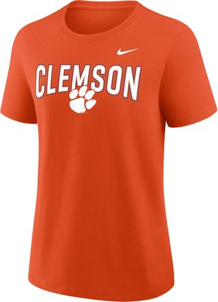 Nike Clemson Arch Logo Nike Womens College T-Shirt in Orange | 01K989MCLN-SYS