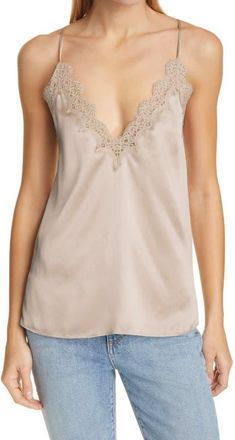 Cami NYC Everly Silk Camisole in Oat at Nordstrom, Size Xx-Small