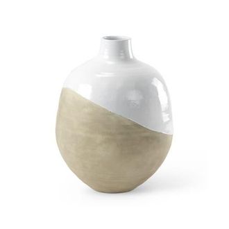 Mercana Amos Blocked Ceramic Floor Vase in White at Nordstrom