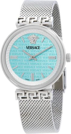 Versace Mythos Quartz Turquoise Dial Ladies Watch VETCA0324