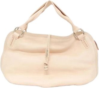 Celine Pre-owned Bitter Sweet Leren Schoudertas - Dames - Vintage Handtas - Beige - ONE Size - Leer - Vintage