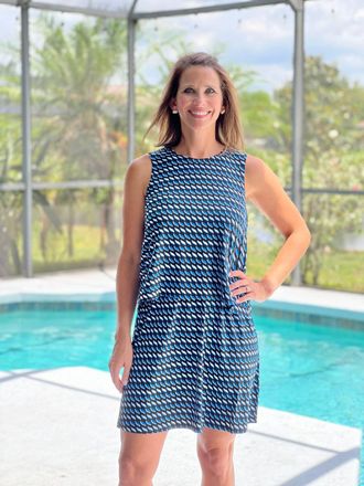 Hatley The Roberta Mini Dress In Graphic Leaves
