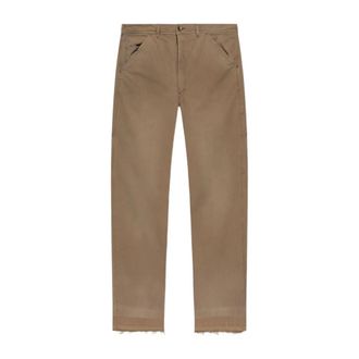 Maison Margiela Straight Trousers, male, Beige, Size: W32 Carpenter Pants