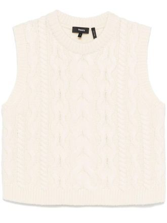 Theory Gilet in maglia - Bianco