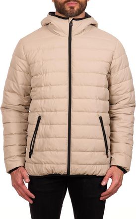 Perry Ellis Packable Puffer Jacket in Khaki at Nordstrom Rack, Size Xx-Large