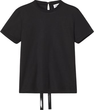 Lanvin Black Knot Detail Cotton T-Shirt