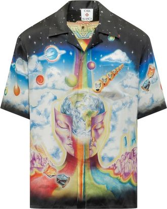 Casablanca The Essential Shirt - Heren - Korte mouwen Overhemden - Veelkleurig - M - Overhemden